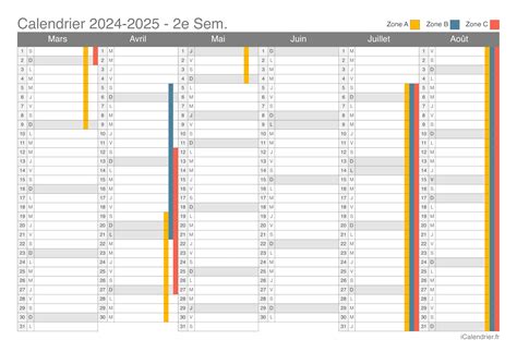 Calendrier Vacances Scolaires 2024 Et 2024 Zone C 2024 Uf Spring 2024