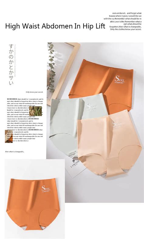 Culotte slip Sous vêtements sexy en dentelle pour femmes lingerie en soie glacée levage des