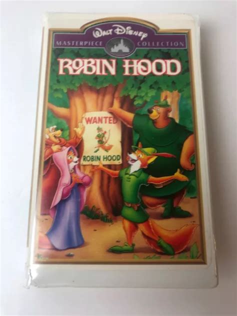 Walt Disney Masterpiece Collection Robin Hood Video Vhs Movie Rare