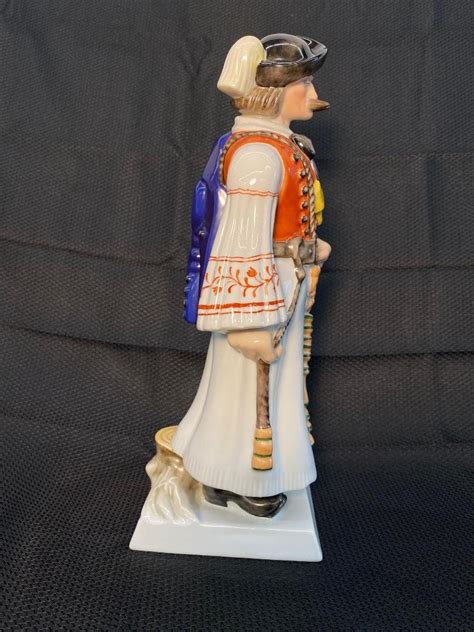 HEREND FIGURINE Porcelain Man In Hungarian Matyo Costume Hand Etsy