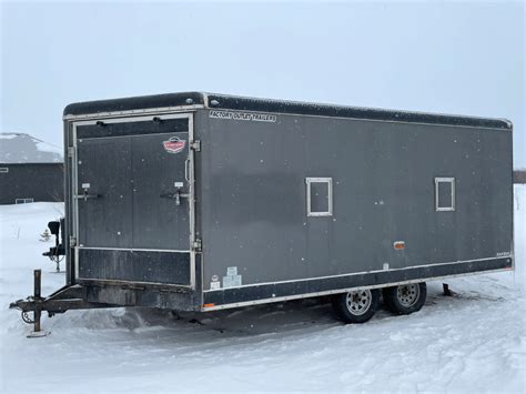 20 X 8 Enclosed Snowmobile Trailer Snowmobiles Parts Trailers