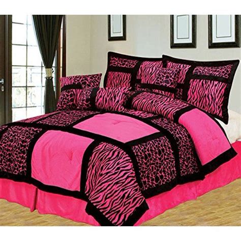 Empire Home Safari 7 Piece Hot Pink Full Size Comforter Set On Sale