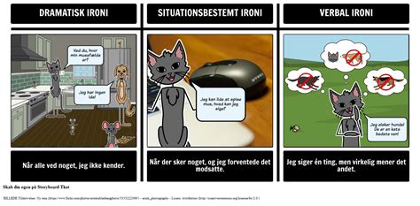 Tre Typer Af Ironi Storyboard Par Da Examples