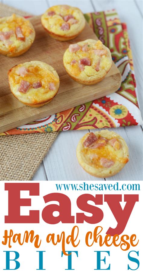 Ham and Cheese Bites Recipe - Easy On the Go Lunch Idea