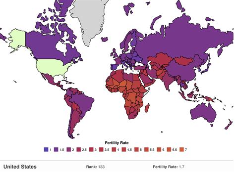 Global Fertility Rates 2021 TESLARATI