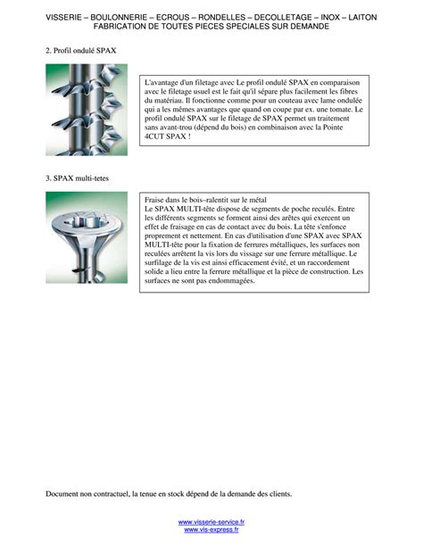 Vis Spax Tête fraisée TF Pozi N2 4X25 Diamètre de tête 7 Filetage