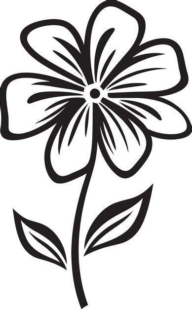 Premium Vector Sketch Style Floral Gesture Hand Drawn Emblem Icon