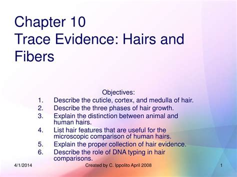 Ppt Chapter Trace Evidence Hairs And Fibers Powerpoint