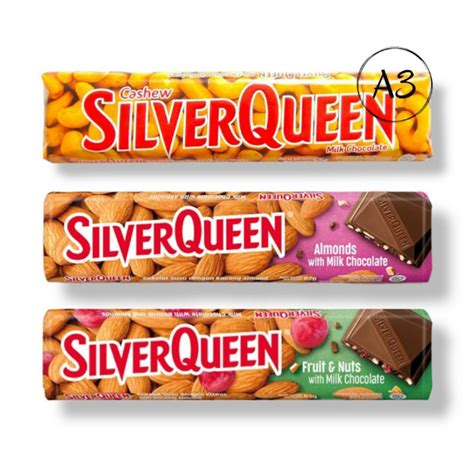 Jual SilverQueen Milk Chocolate Almond Cashew Fruit Nut 58gr Shopee