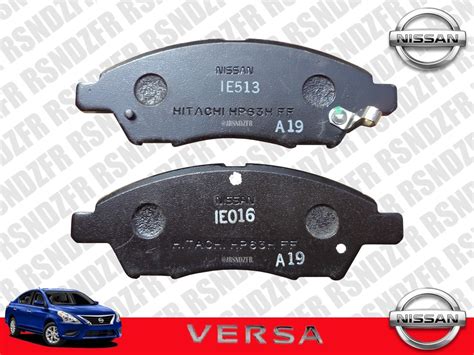 Balatas Delanteras Nissan Versa 2012 2018 Originales Envío gratis