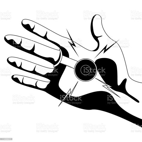 Joke Hand Buzzer Silhouette Stock Illustration Download Image Now