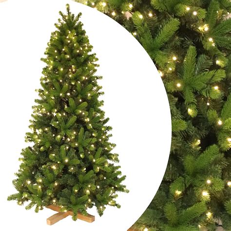 Amazon de VANKEL Künstlicher Weihnachtsbaum PE 210cm mit Holzständer