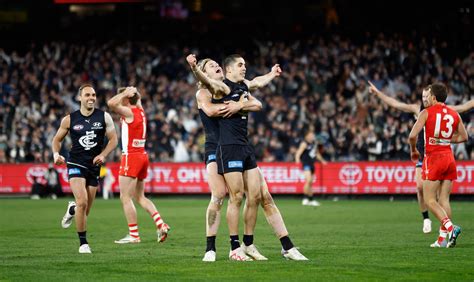 Carlton Blues Beat Sydney Swans In Afl Elimination Final At Mcg Abc News