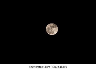 Full Moon Over Cold Night Water Stock Photos Images Shutterstock