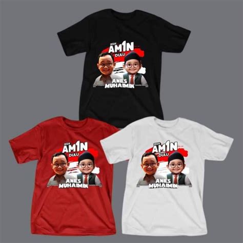 Jual Kaos Capres Anies Anis Baswedan Cak Imin Amin Calon Presiden