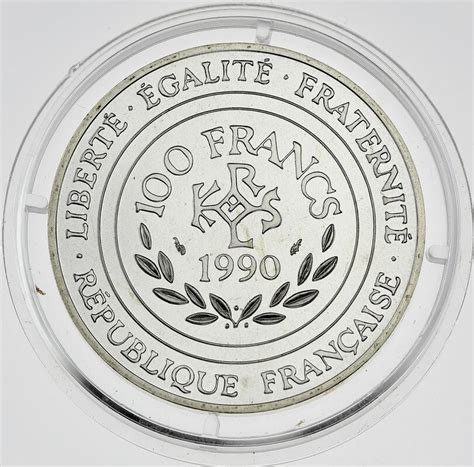 France Fifth Republic Francs Charlemagne Essai En Argent