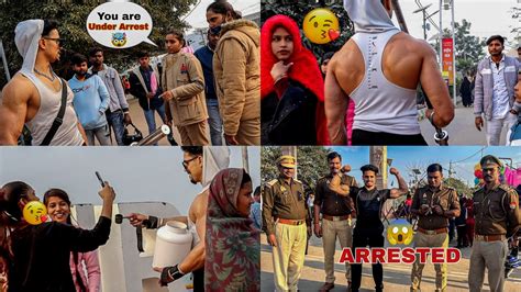 Ladies Police Ne Daat Diya😱😤 When Bodybuilder Goes Shirtless In Public