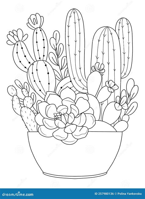 Flowers Vase Coloring Page For Adult Stock Illustration Illustration Of Nature Symmetry