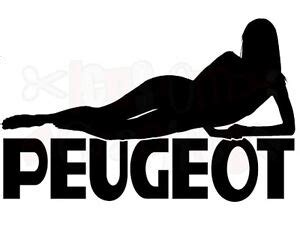 Peugeot Sexy Girl Car Sticker Vinyl Graphics Rally Racing Stock Rear