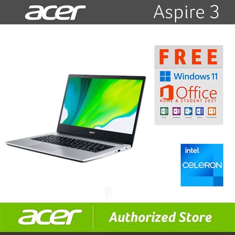 Jual Acer Aspire 3 Slim A314 35 Celeron N5100 4GB 256GB SSD Win 11