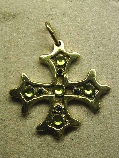 Boutique Rennes Le Ch Teau Pendentif Croix Occitane Avec Perles