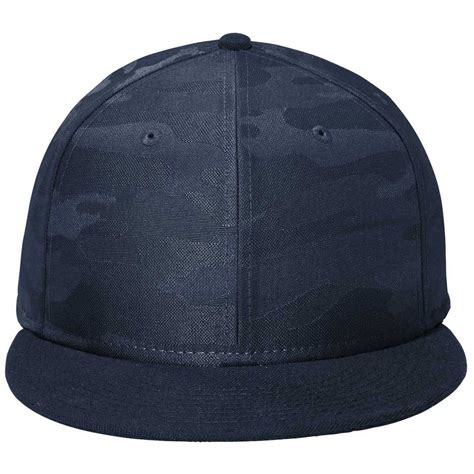 New Era Deep Navydeep Navy Camo Camo Flat Bill Snapback Cap