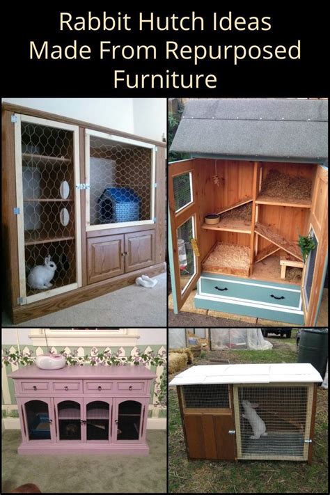 Repurposed Furniture As Awesome Rabbit Hutch Diy Rabbit Hutch