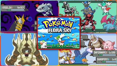 Pokemon Flora Sky Rebirth Hack Rom Gba Con Megaevolucion Nuevas Evos Y