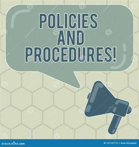 Conceptual Hand Writing Showing Policies And Procedures Business Photo