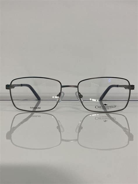 Nib Chesterfield 887t Fre Gray Titanium Metal Eyeglasses 55mm Ebay