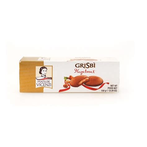 Biscoito Italiano Matilde Vicenzi GRISBI Recheio Creme Avelã 150g