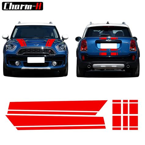 Aliexpress Buy Bonnet Stripes Hood Trunk Engine Cover Rear Vinyl