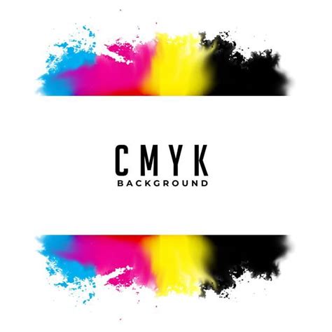 Free Vector Abstract Cmyk Watercolor Splatter Background Paint