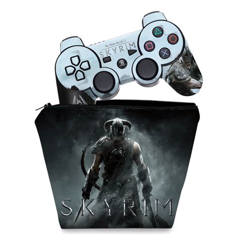 Capa Case E Skin Adesivo Ps Controle Skyrim No Shoptime