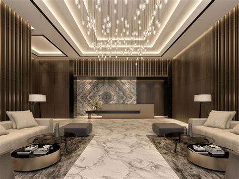 Hotel Lobby On Behance Hotel Lobby Design Hotel Lobby Interior Design Modern Hotel Lobby