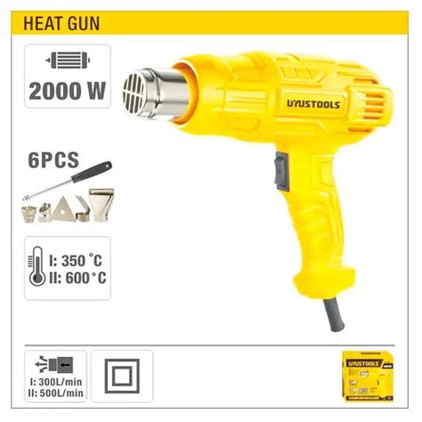 Ripley PISTOLA DE CALOR UYUSTOOLS AIRE CALIENTE UY PSC2000 2000 WATTS