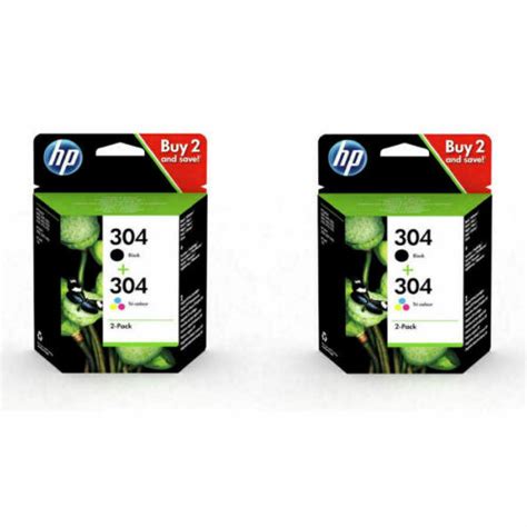 Genuine Hp 304 Hp 304xl Black And Color Ink Cartridges For Envy 5020 Printer Lot Ebay