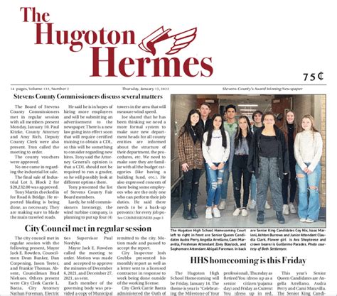 January Hugoton Hermes News