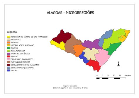 Mapas Microrregi Es De Alagoas