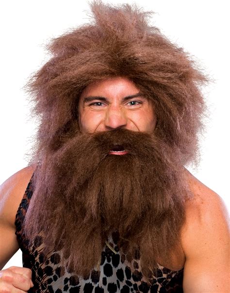 Pre Historic Caveman Jungle Man Barbarian Conan Mens Halloween Costume Wig Ebay