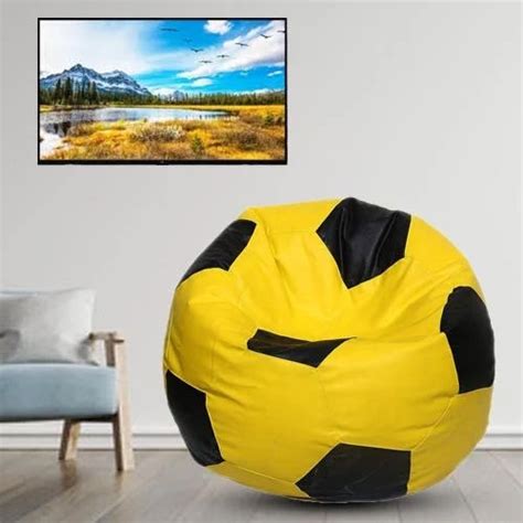 Xxl Football Bean Bag Color Yellow Black At Best Price In New Delhi