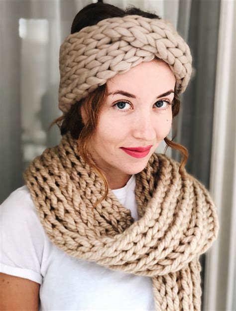 Knit Turban Headband Ear Warmer Knit Twist Headband Womens Knit