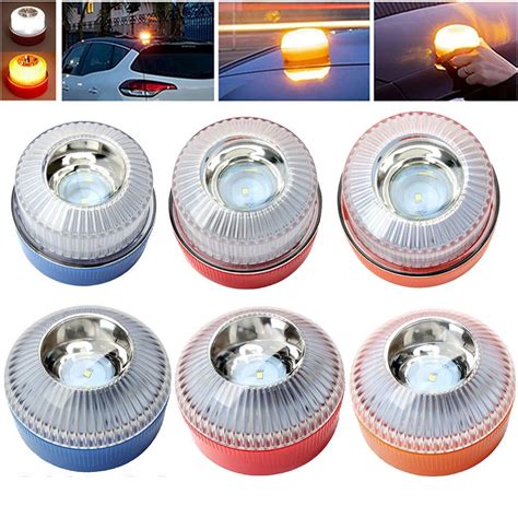 The New V16 Burst Flash LED White Emergency Light Yellow Car Warning