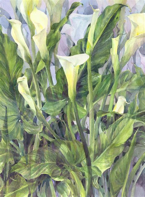 Calla Lilies Painting by Margaret Anderson - Pixels