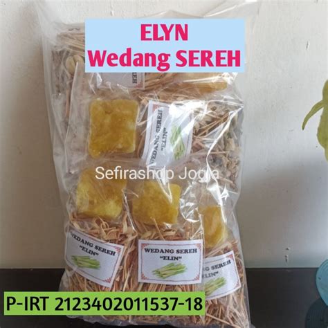 Jual Wedang Sereh Elyn Komplit Gula Batu Isi Pcs Tersedia Wedang