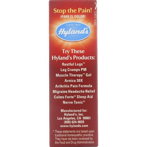 Hylands Leg Cramps Homeopathic Natural Relief 100 Tablets Shelhealth