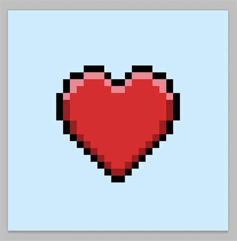 How To Make A Pixel Art Heart Mega Voxels