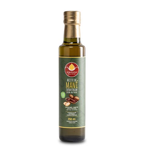 Aceite De ManÍ 250 Ml Aceites Prensados En Frío Y Harinas Keto Fontevita