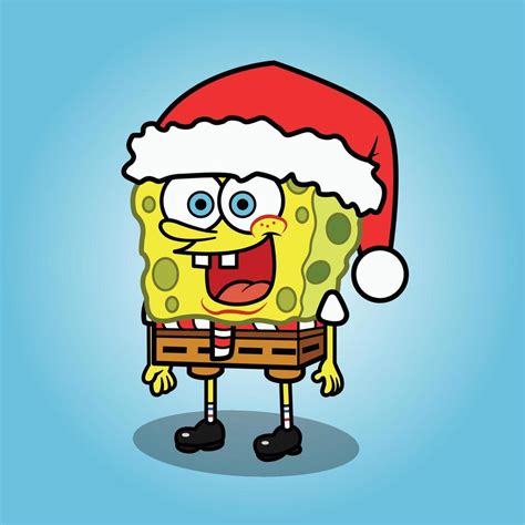 Spongebob Christmas The Illustration 15741727 Vector Art At Vecteezy