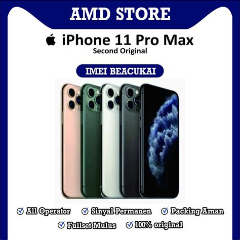 Jual Iphone Pro Max Gb Gb Gb Imei Terdaftar Beacukai